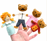 Goldilocks & The Three Bears (Felt Finger Puppet Set)